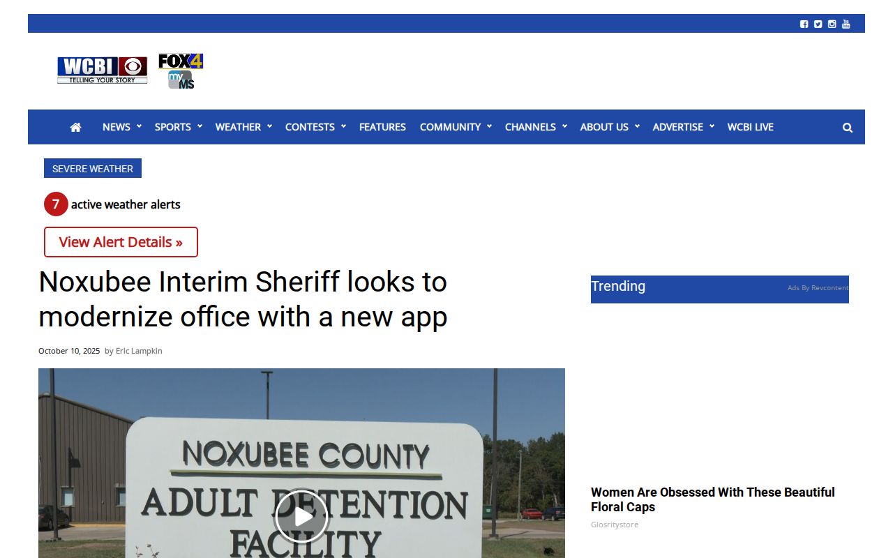 Local report on Noxubee County sheriff app and release-search limits