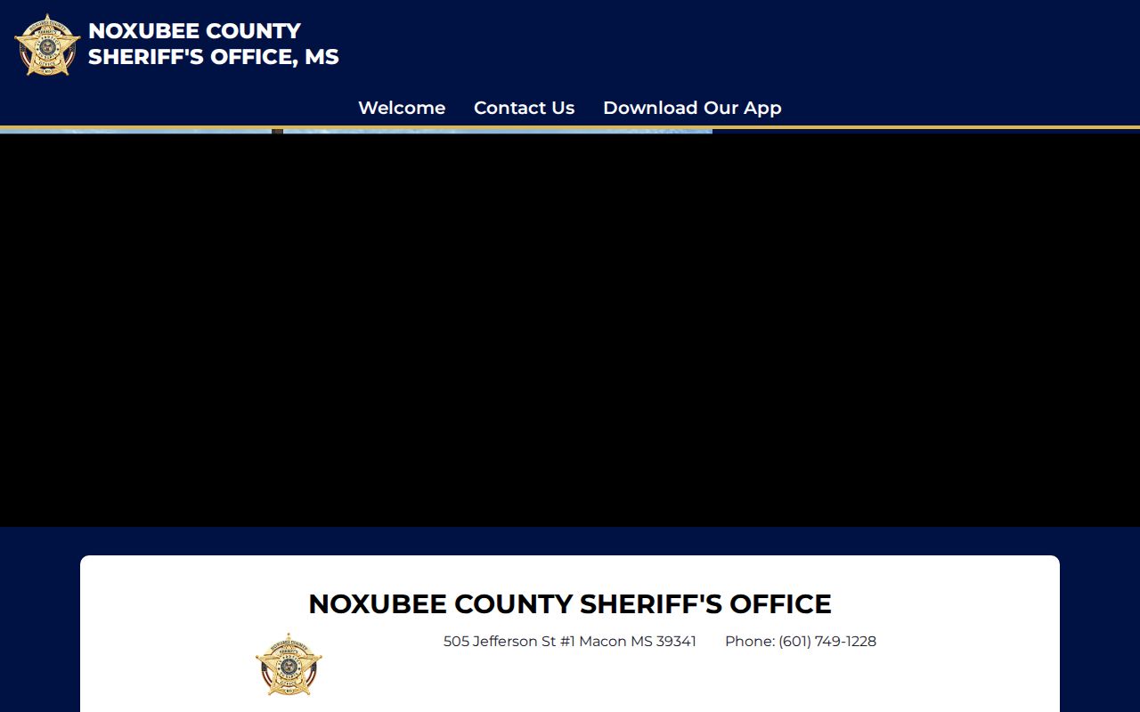 Noxubee County Sheriff's Office starting point for 24-hour release records