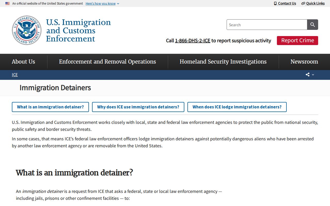 Noxubee County Adult Detention Center release versus ICE transfer explanation